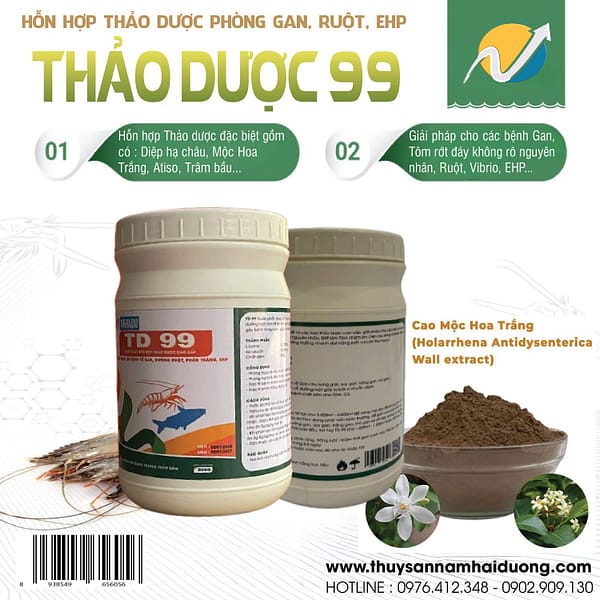 thảo dược cao cấp cho tôm